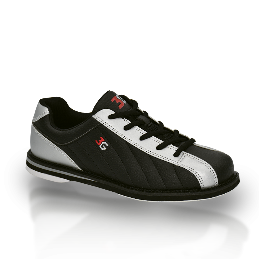 3g Kicks Black Silver Dame Bowlingsko   Hurtig Levering  37