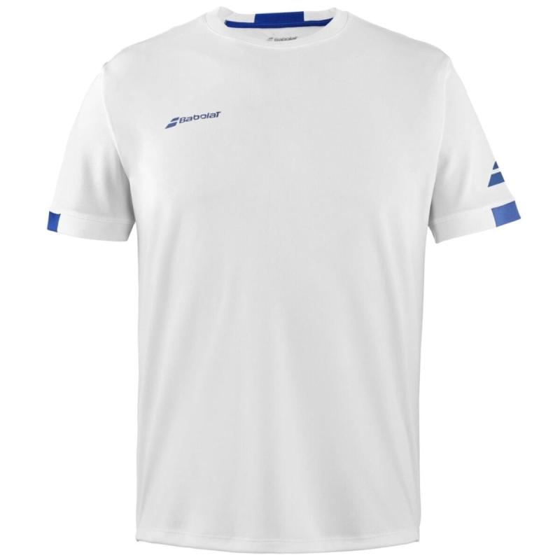 Babolat Play Crew Neck Neck Tee White