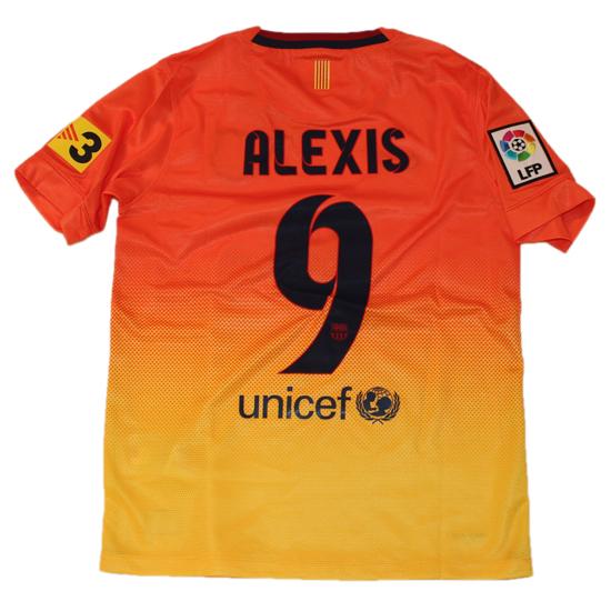 Barcelona Away Jersey 2012 13   Alexis 9 Ys   128 137
