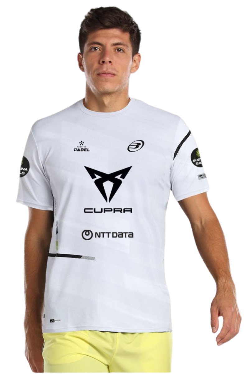 Bullpadel Spiller T Shirt   Juan Tello   Hvid   T Shirt