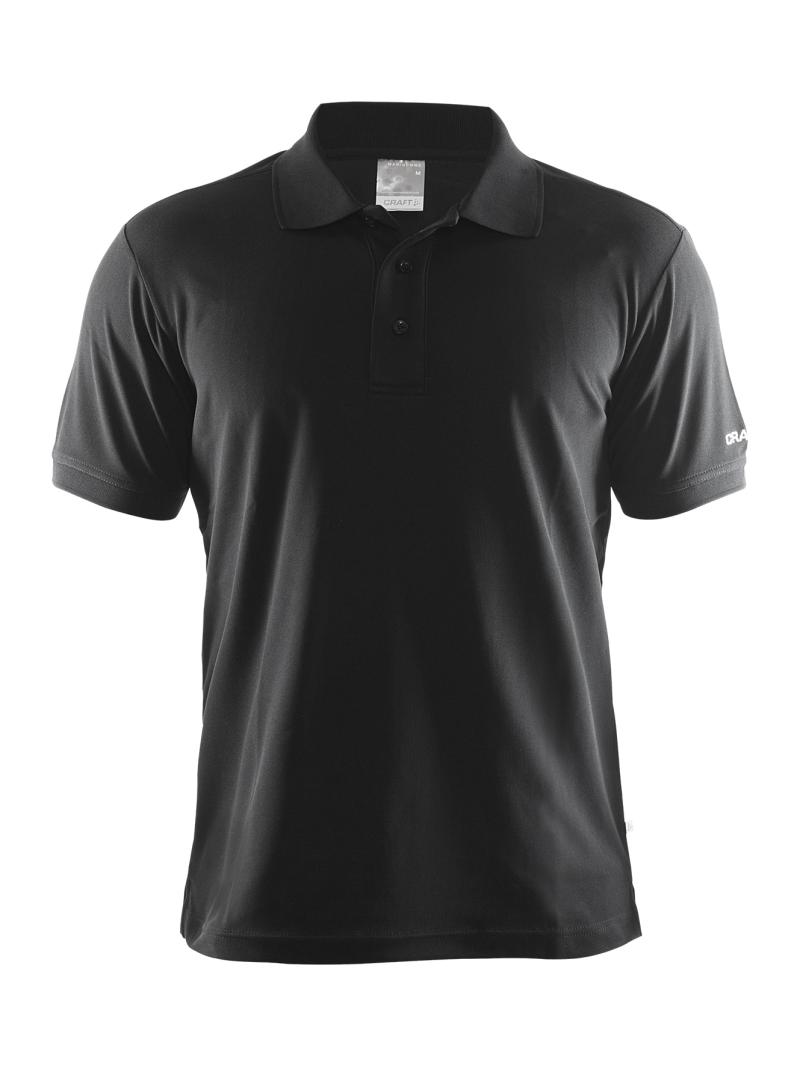 Craft   Polo Shirt Pique Classic Maend   Black Xs