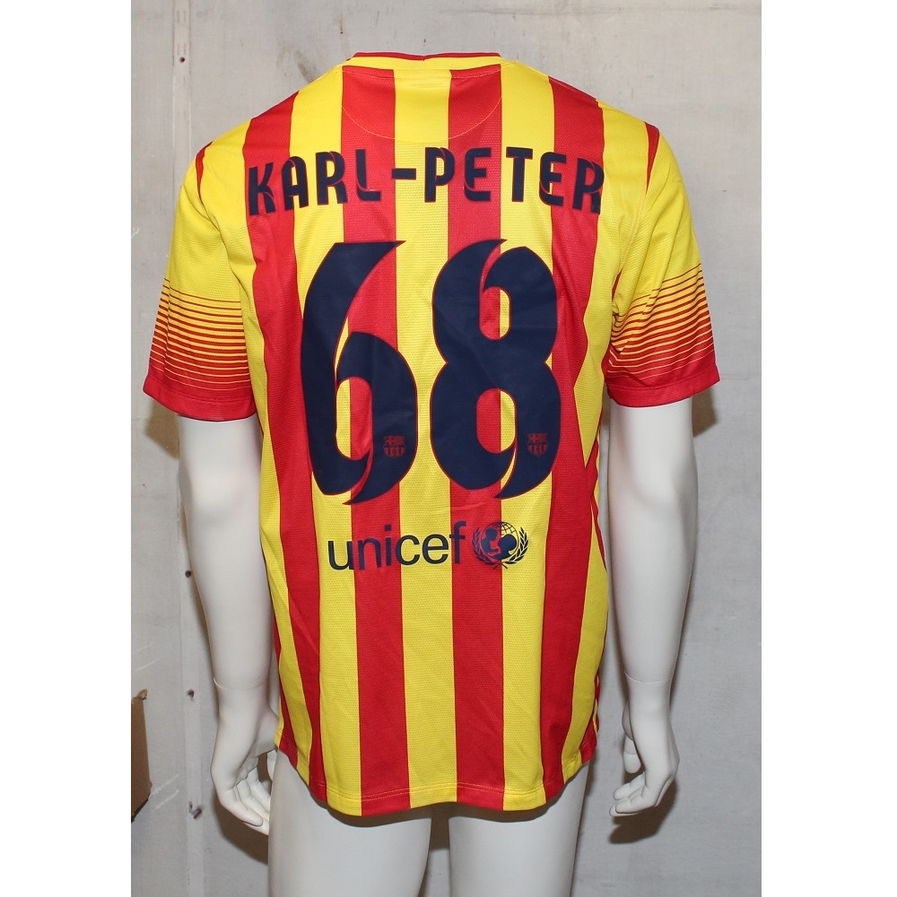 Fc Barcelona Away Jersey 2013 14   Karl Peter 68 L