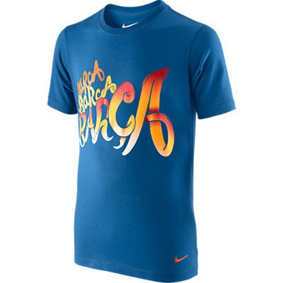 Fc Barcelona T Shirt Core 2011 12   Blå   Børn Yxs   116 128