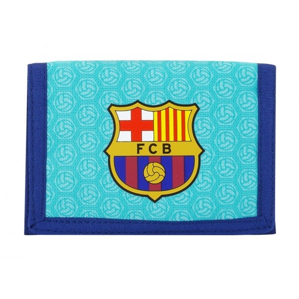 Fc Barcelona Wallet   Turquoise Blue One Size