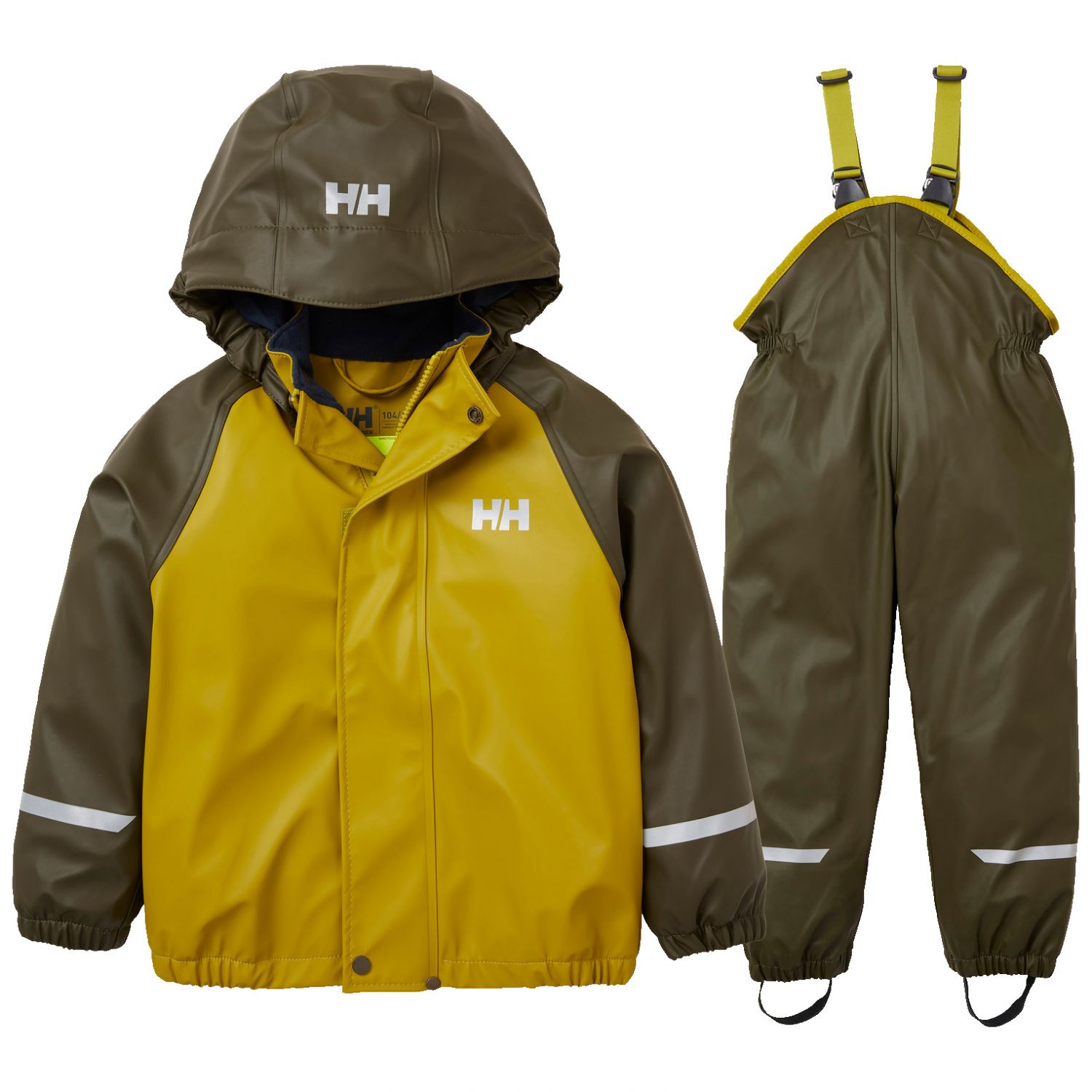 Helly Hansen Bergen Fleece Pu 2 0  Regnsæt  Børn  Grøn