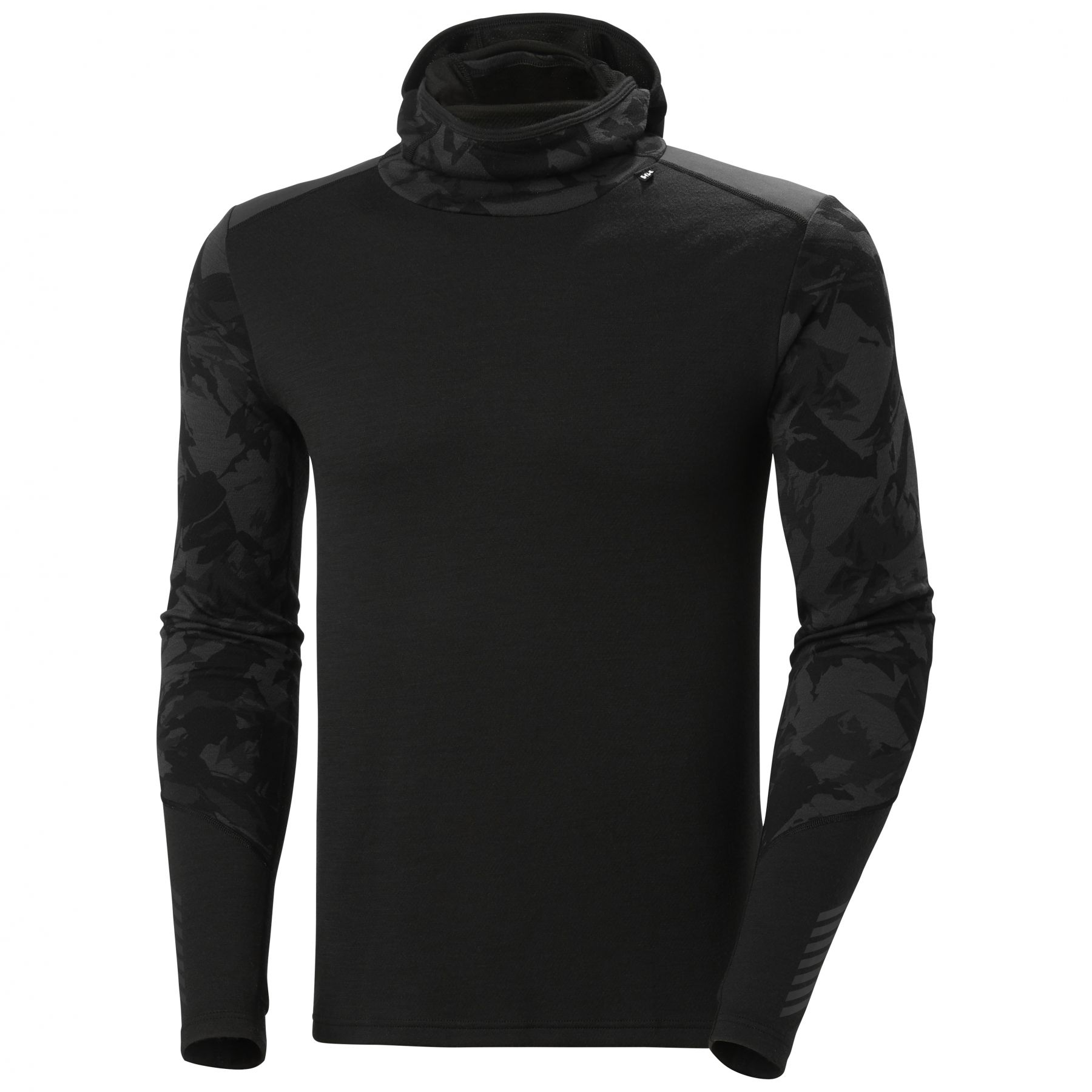 Helly Hansen Lifa Merino Midweight Balaclava Hoodie  Herre  Sort