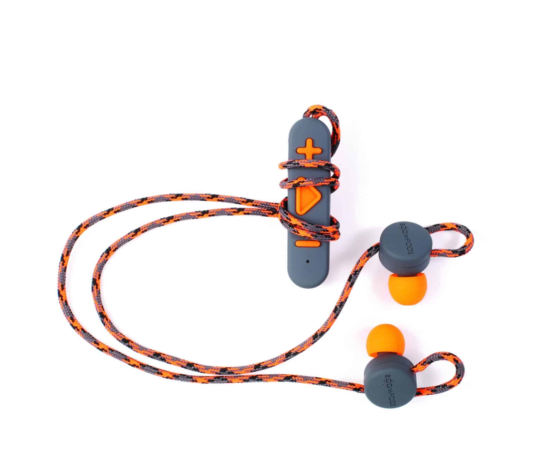 Høretelefoner Retrobuds Bluetooth With Mic  Boompods Orange