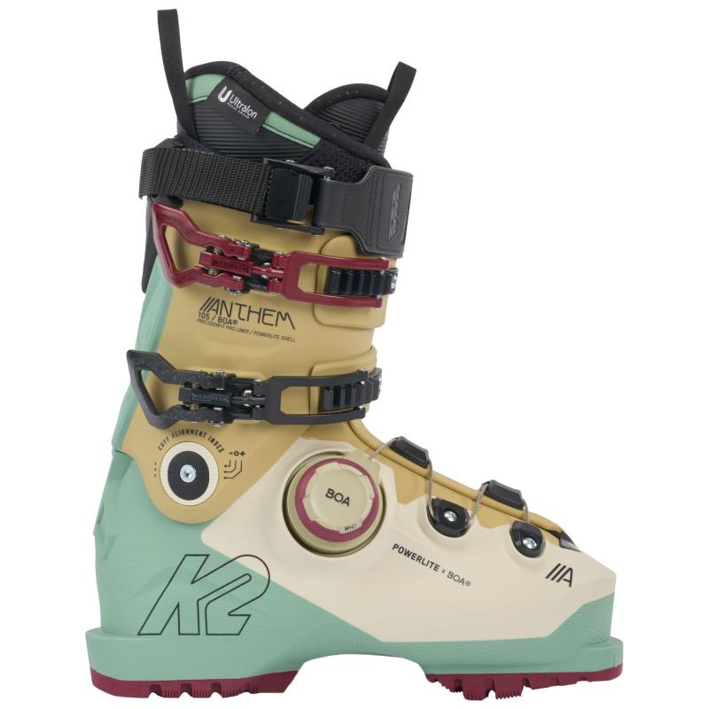 K2 Anthem 105 Boa  Skistøvler  Dame  Beige Lyseblå