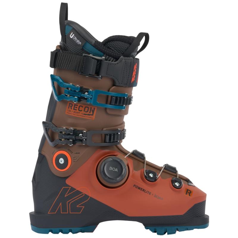 K2 Recon 130 Boa  Skistøvler  Herre  Rød Brun