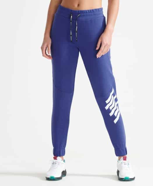 Kvinders Superdry Sport   Train Core Joggers   Cobalt Blue Xl