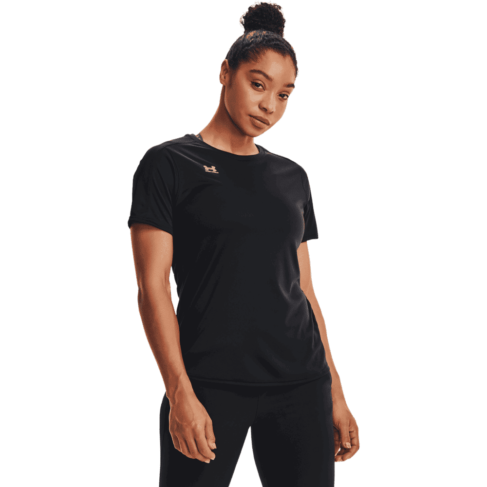 Kvinders Under Armour   Challenger Kortærmet T Shirt   Black S