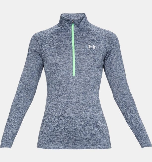 Kvinders Under Armour Langærmet Tech Twist 1 2 Zip   496 Blue S