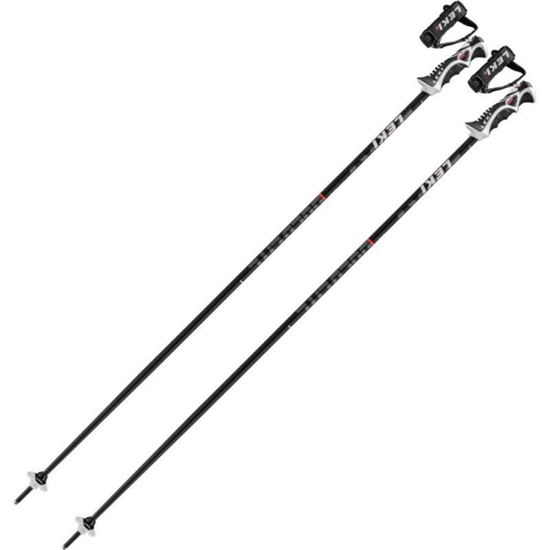 Leki Bold Lite S  Skistave  Sort Rød