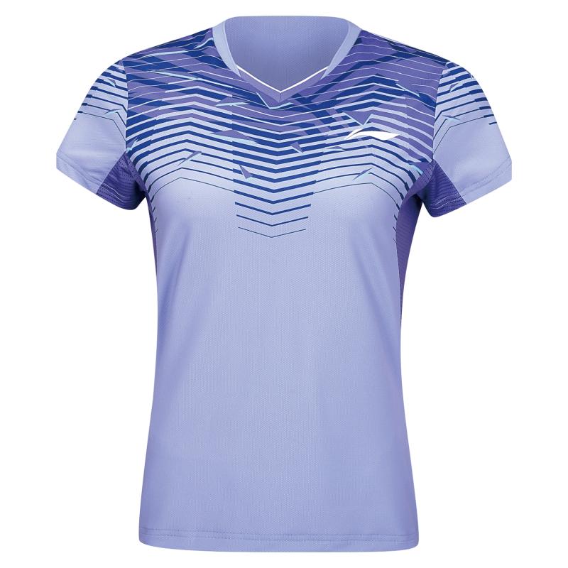 Li Ning Aayu142 3 Sunrise Women T Shirt Light Blue