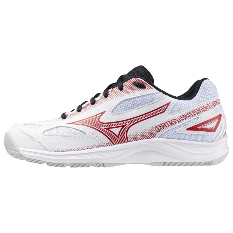 Mizuno Stealth Star 2 Junior White Salsa Black