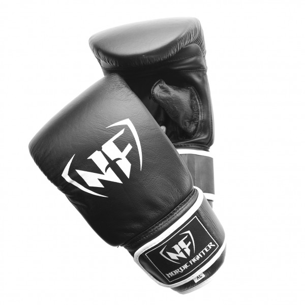 Nordic Fighter Bag Gloves Sandsækhandsker Sort Læder Large