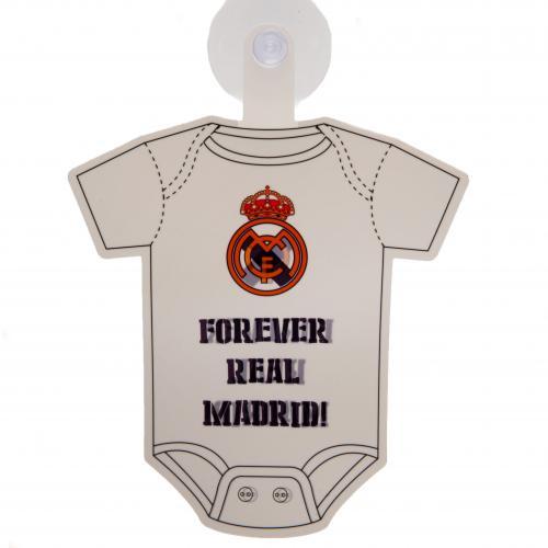 Real Madrid Fc Baby On Board Skilt