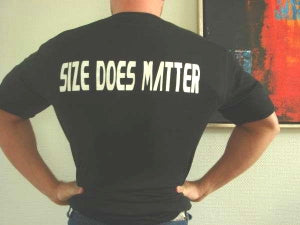 Size Does Matter  Black  M  T Shirt