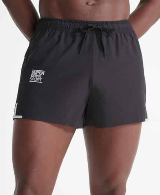 Superdry Sport   Run Lightweight Shorts   Black Xs