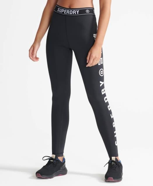 Superdry Sport   Training Elastic Leggings   Black Xs