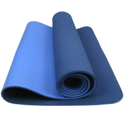 Tpe Yogamåtte 6 Mm   Blå  New Design