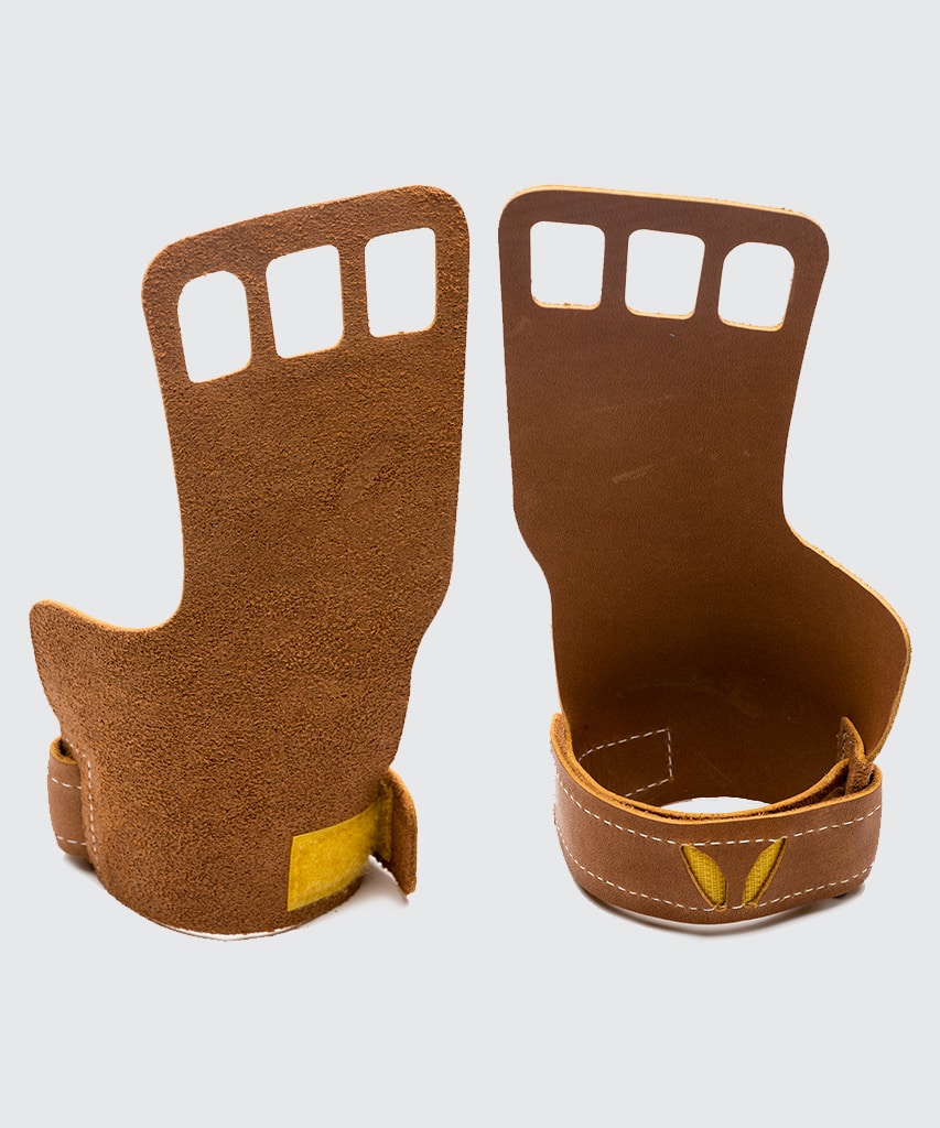 Victory Grips   Kvinders 3 Finger Grips L Brown