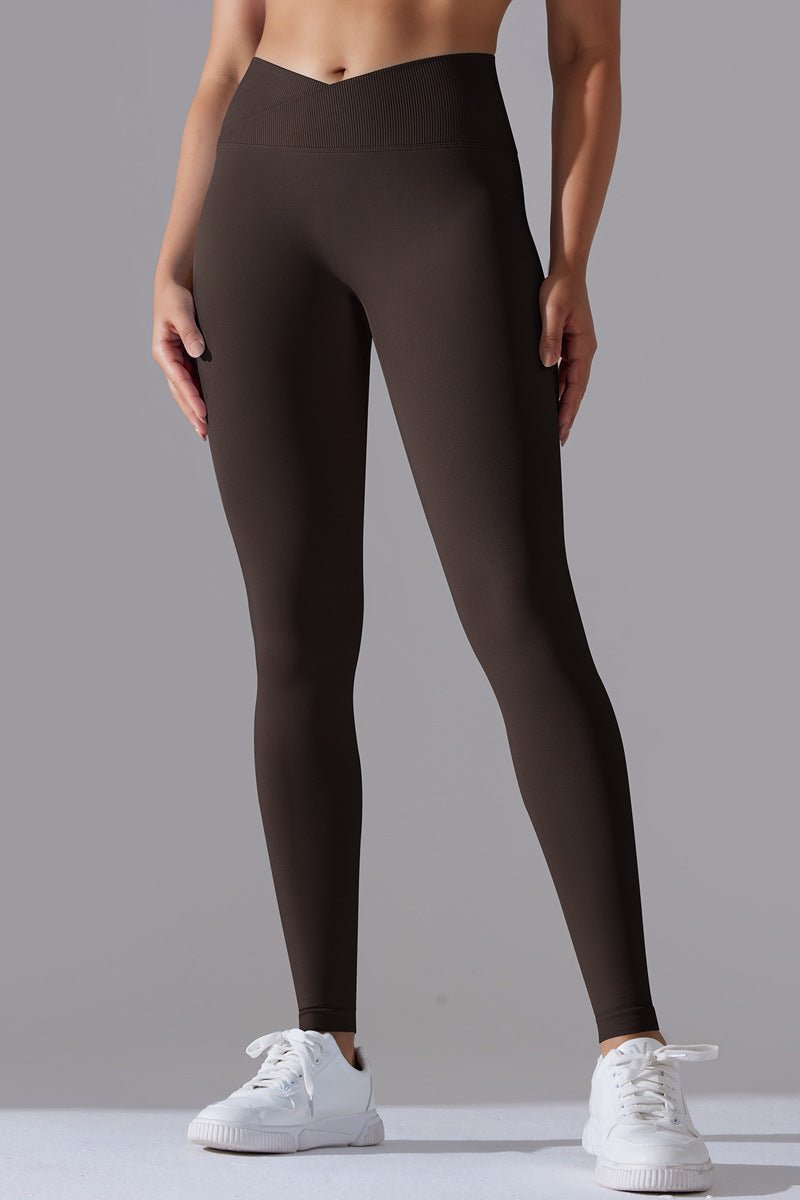 Zencurve Scrunch Leggings Brown   Small   Brown