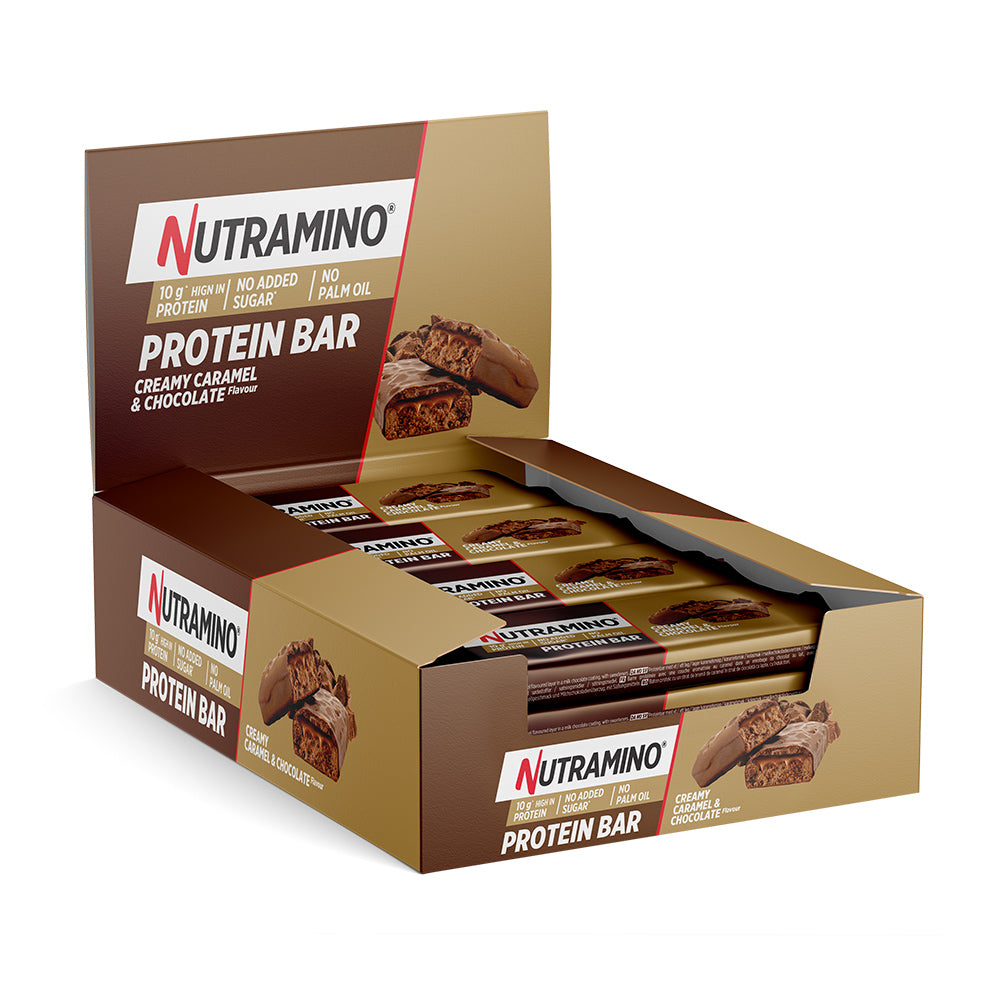 Nutramino Protein Bar   Creamy Caramel   Chocolate  12x55g