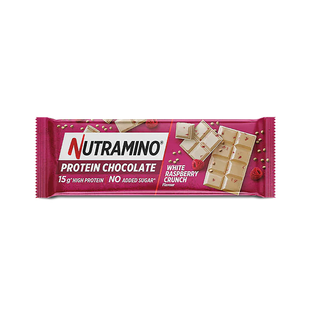 Nutramino Protein Chocolate Bar   White Raspberry Crunch  50g