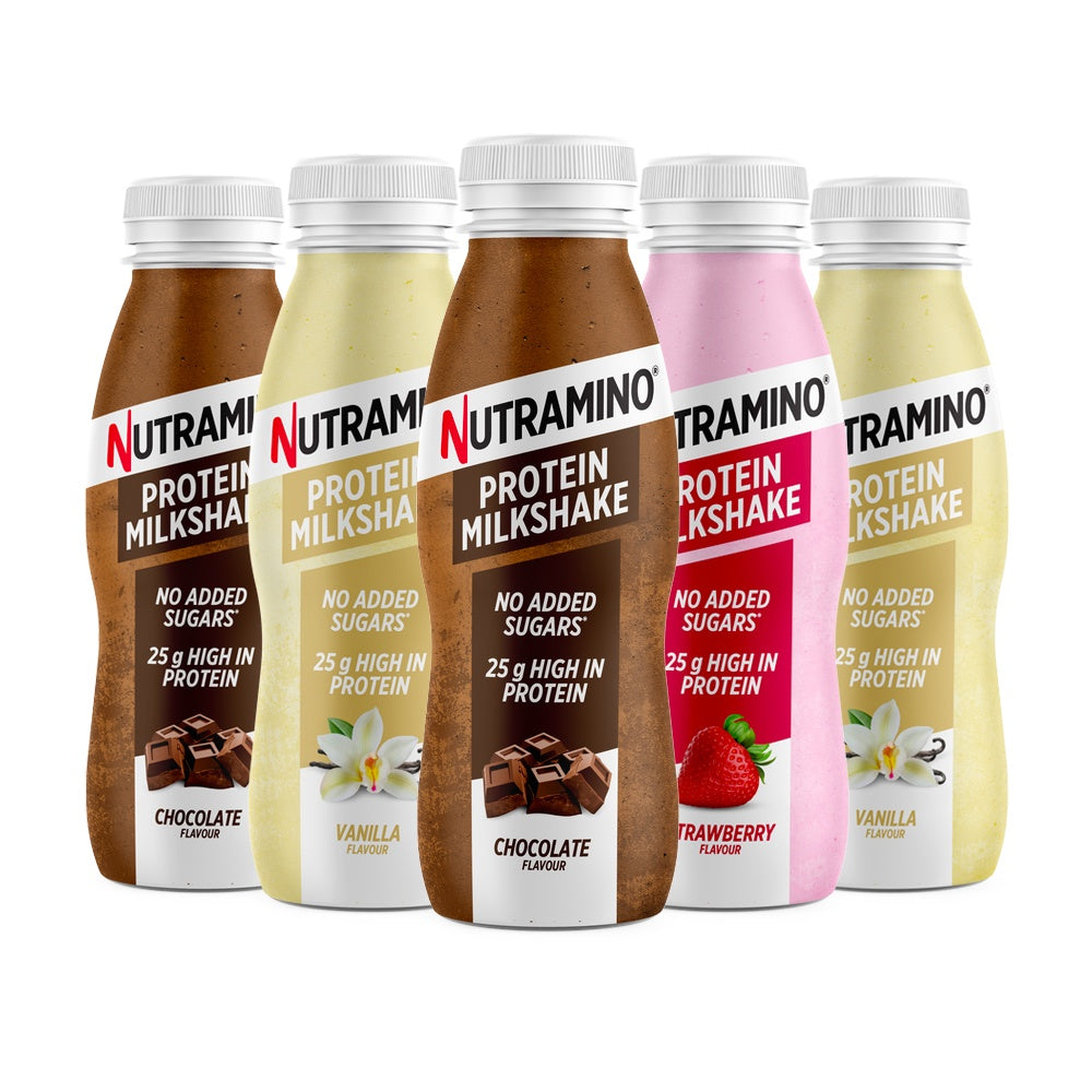 Nutramino Protein Milkshake   Bland Selv  5x330ml