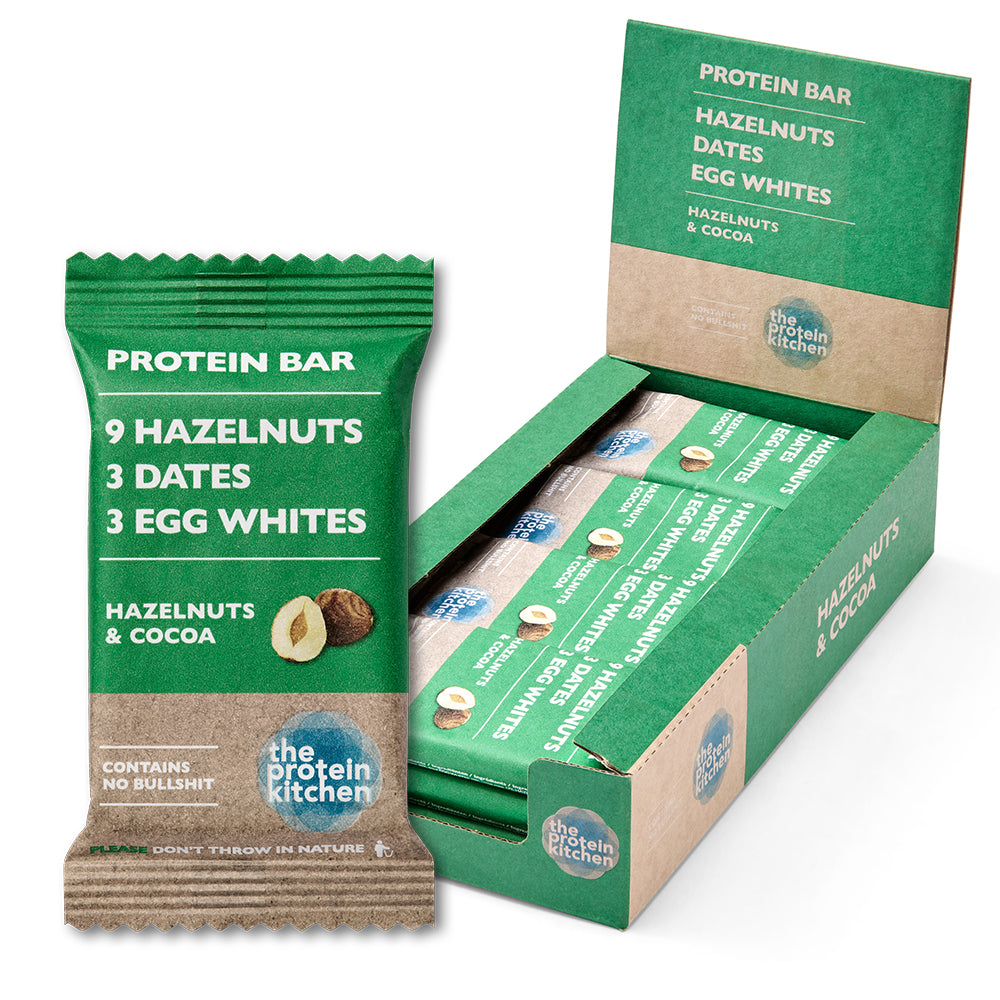 The Protein Kitchen Bar   Cocoa   Hazelnuts 12x 55g