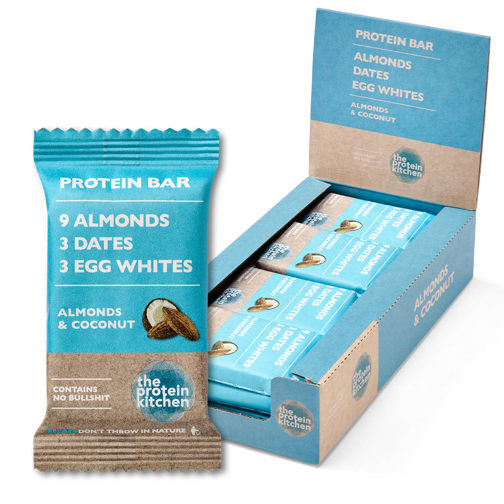 The Protein Kitchen Bar   Coconut   Almonds 12x 55g