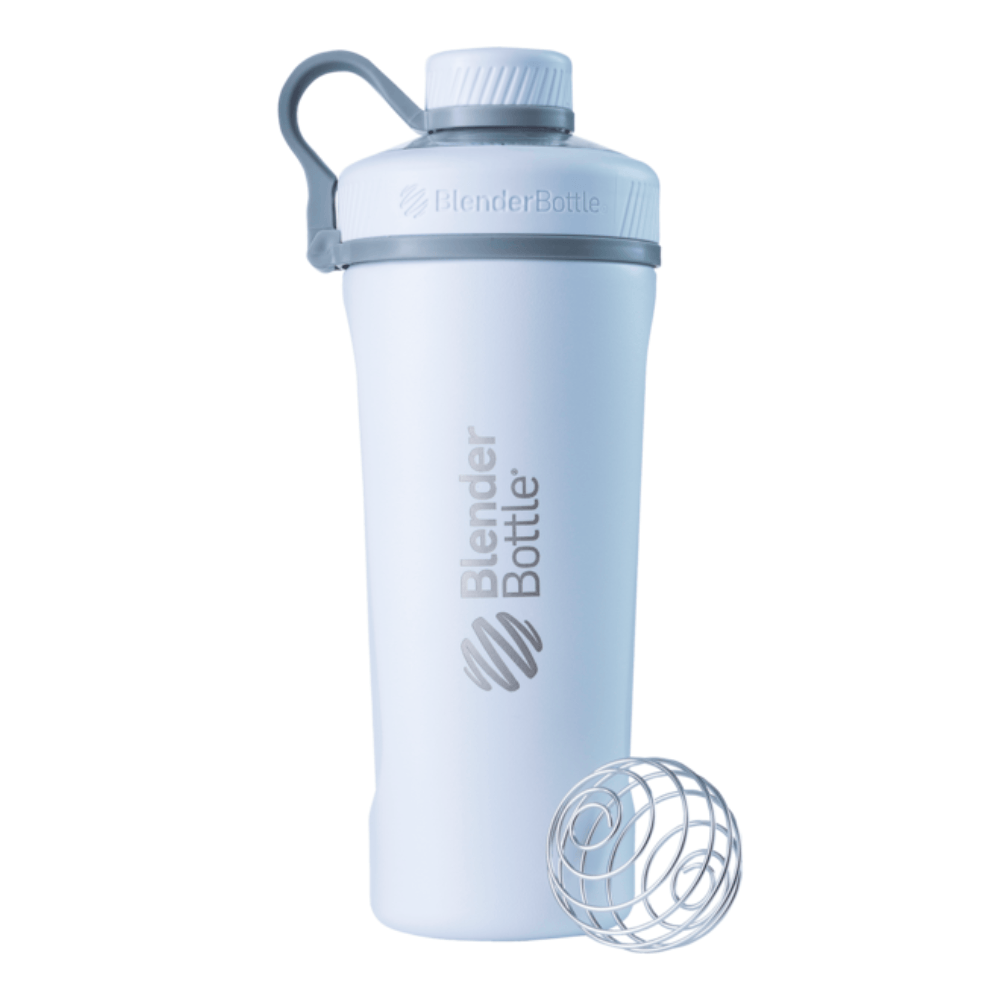 Blender Bottle Radian Insulated Stainless Steel 770ml   White   Shakers   Drikkedunke