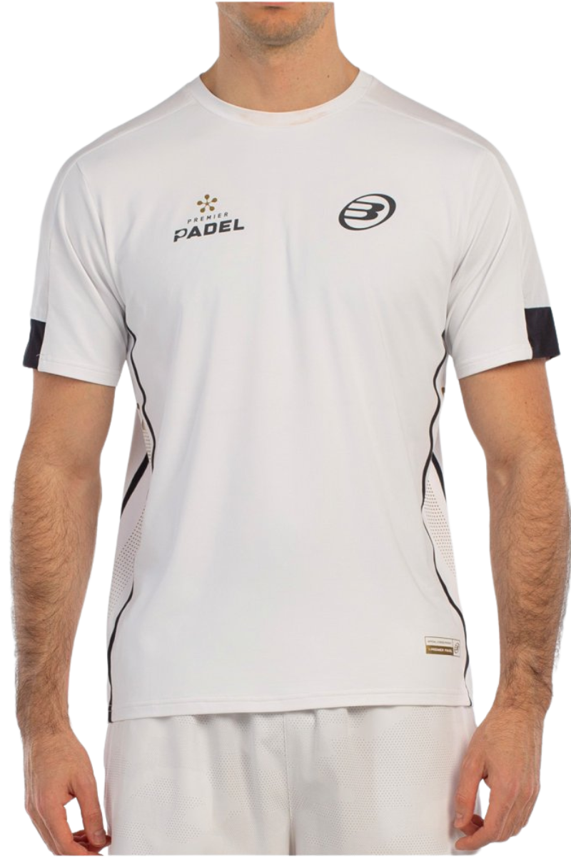 Bullpadel Borni   Officiel Premier Padel T Shirt   Hvid   T Shirt