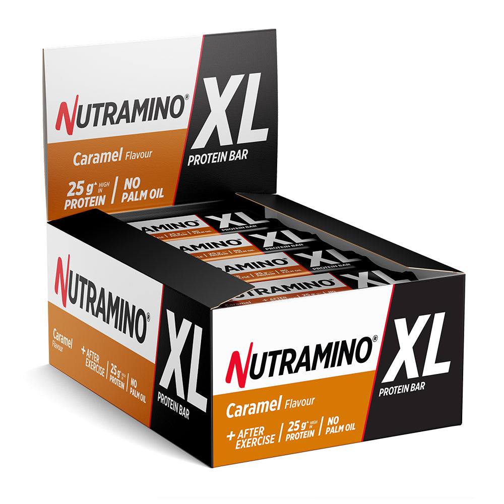 Nutramino Xl Protein Bar   Caramel  16x74g