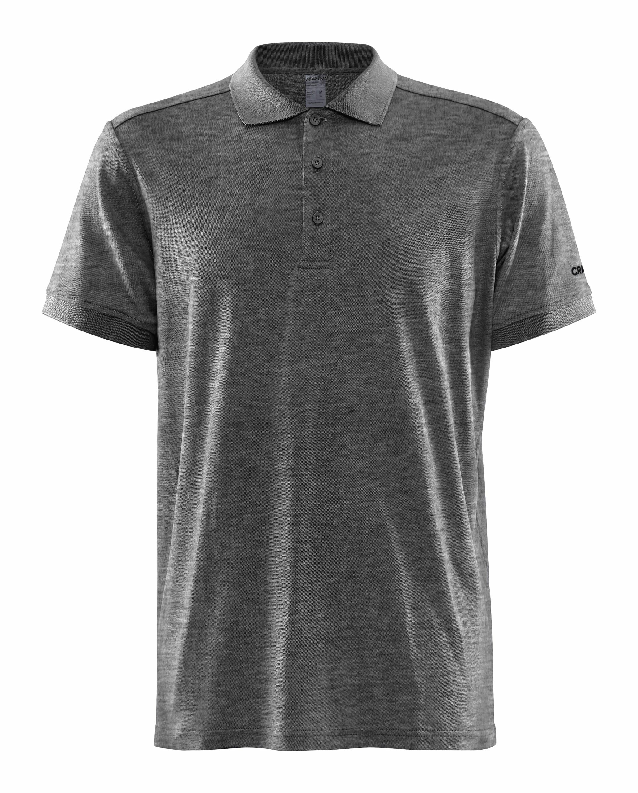 Craft   Core Blend Polo Shirt Maend   Dk Grey Melange 4xl