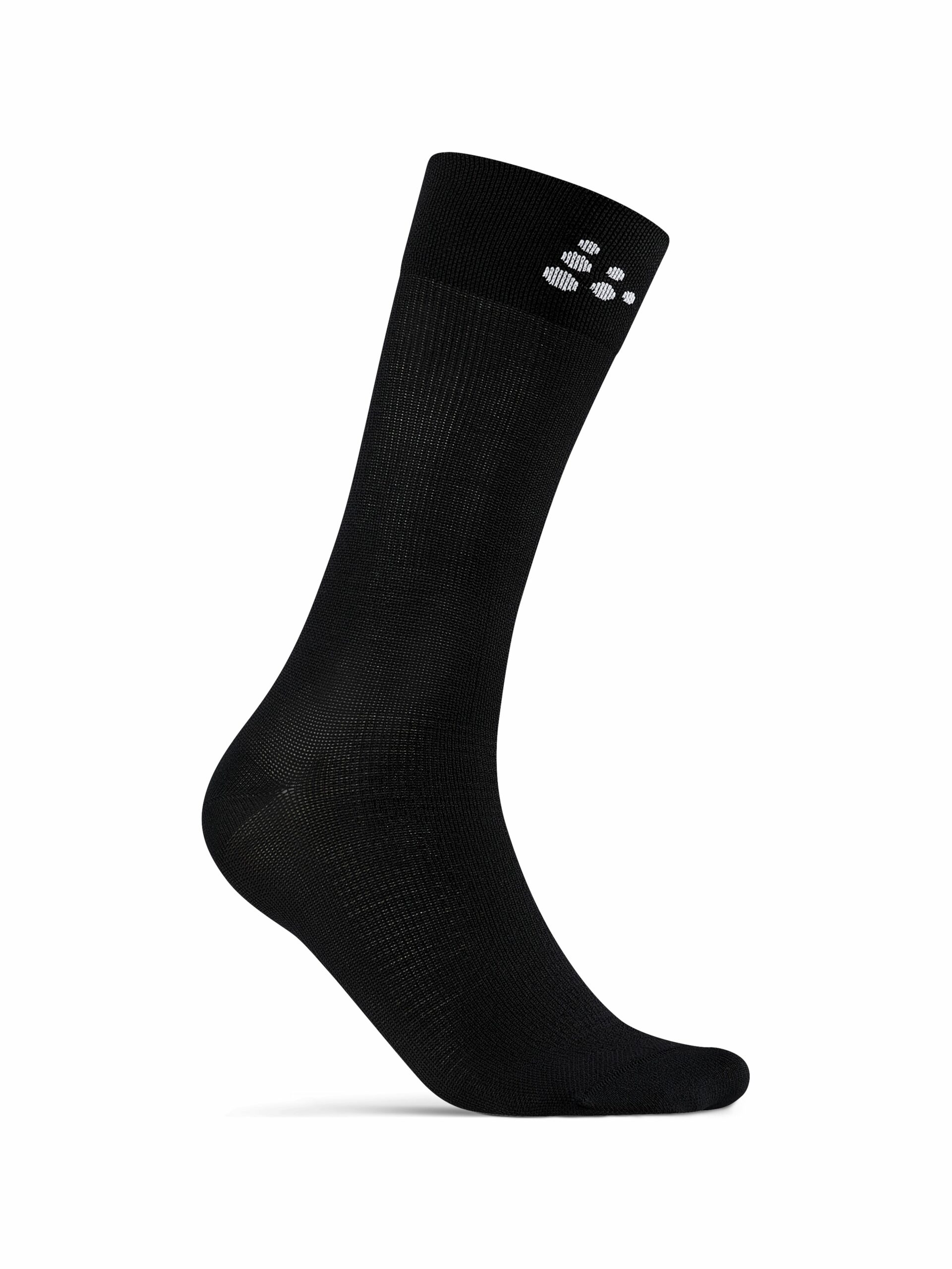 Craft   Core Endure Bike Sock   Black White 37 39