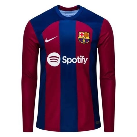 Fc Barcelona Home Jersey L S 2023 24   Mens Xl