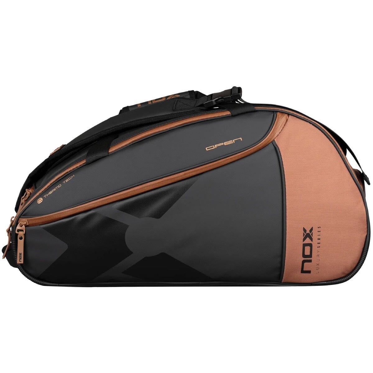 Nox Luxury Open Series Padelbag Black Brown
