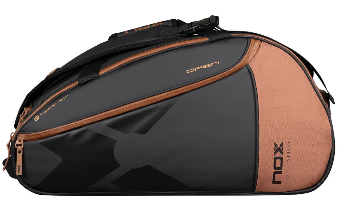 Nox Luxury Open Series Padeltaske  Black Brown
