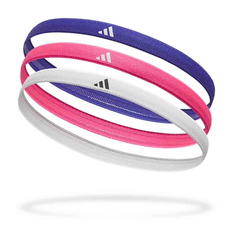 Adidas 3 Pak Hårbånd   Blå Pink Hvid