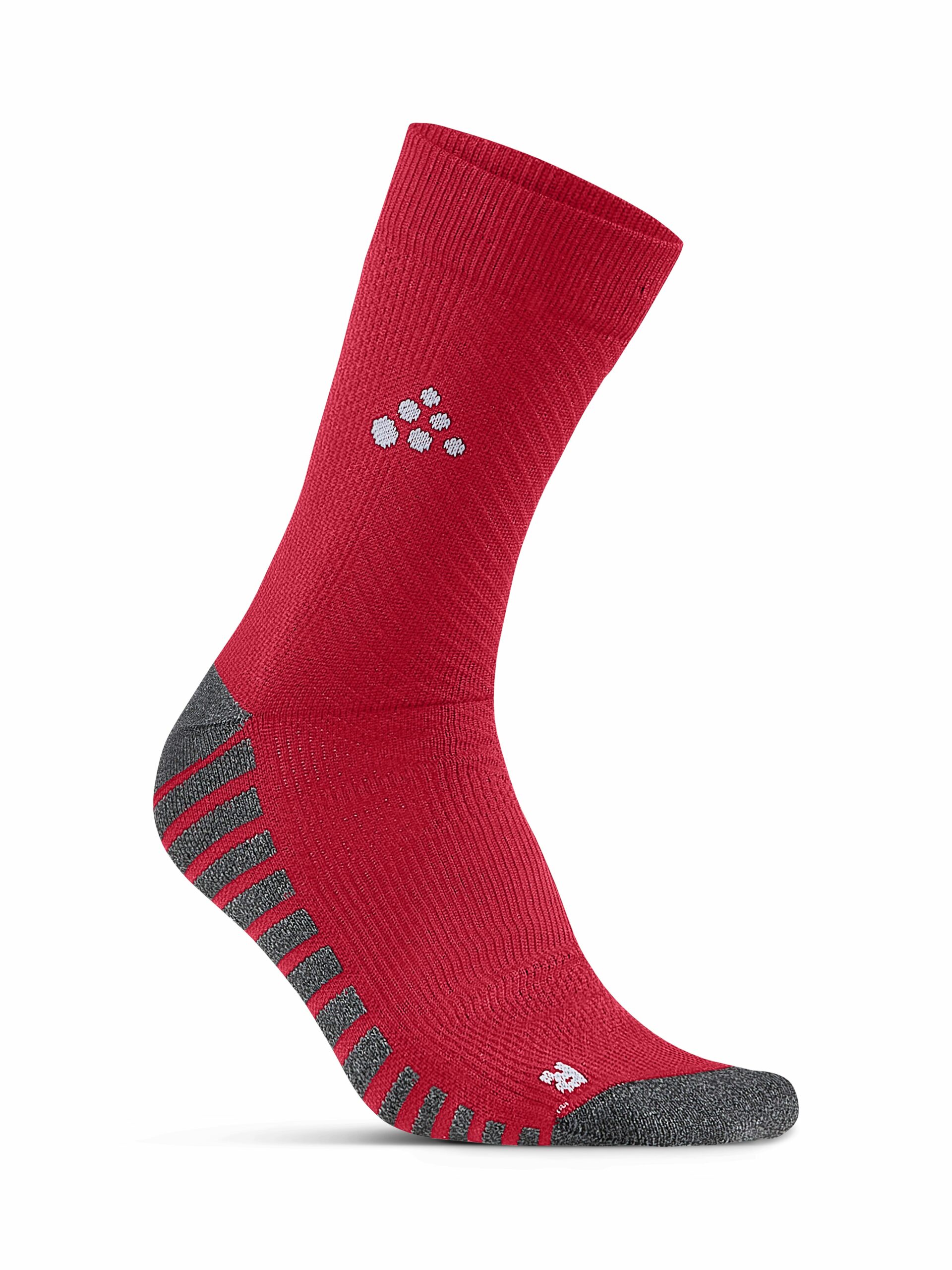 Craft   Progress Anti Slip Mid Sock   Bright Red 28 30