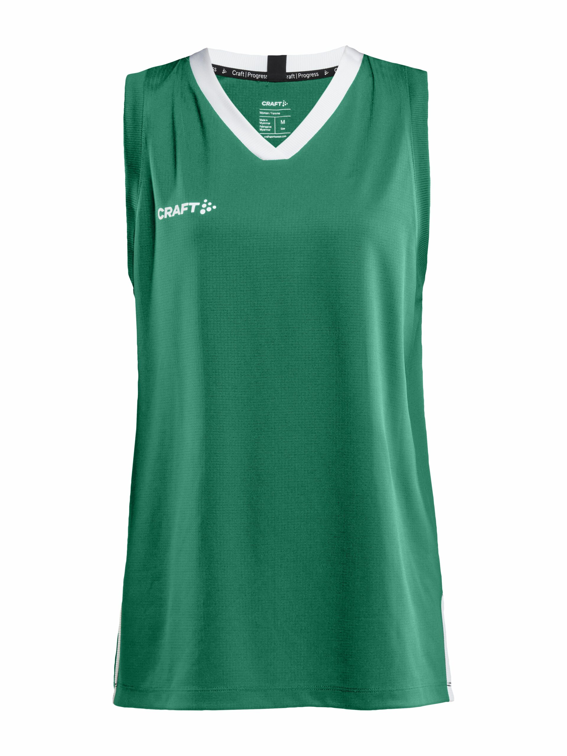 Craft   Progress Basket Singlet Kvinder   Team Green Xs