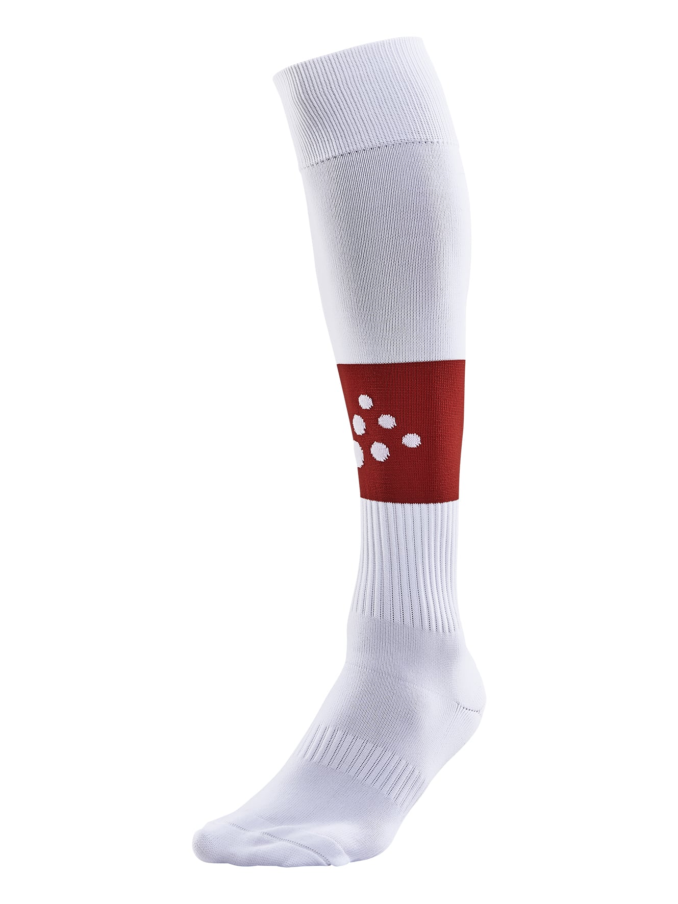 Craft   Squad Sock Contrast   White Bright Red 34 36