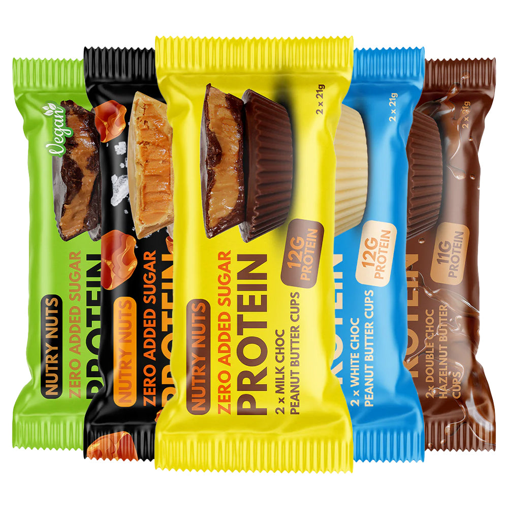 Nutry Nuts Peanut Butter Cups  12x42g      Bland Selv   Lækker Chokolade   Peanutbutter