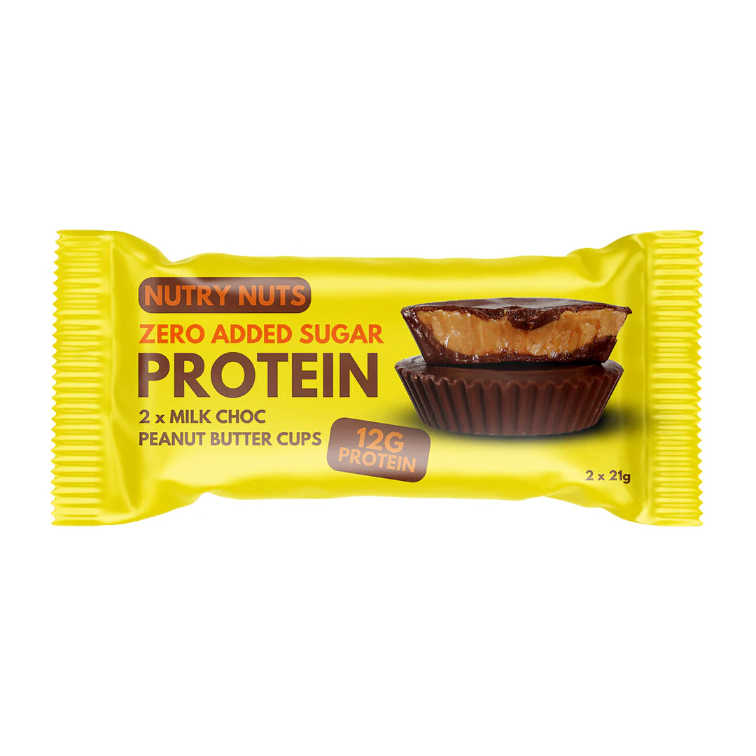Nutry Nuts Peanut Butter Cups  42g    Milk Chocolate   Proteinsnacks