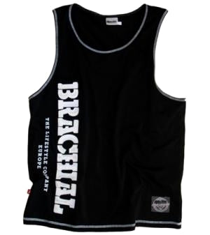 Brachial Tank Top  Push  Sort Hvid  S