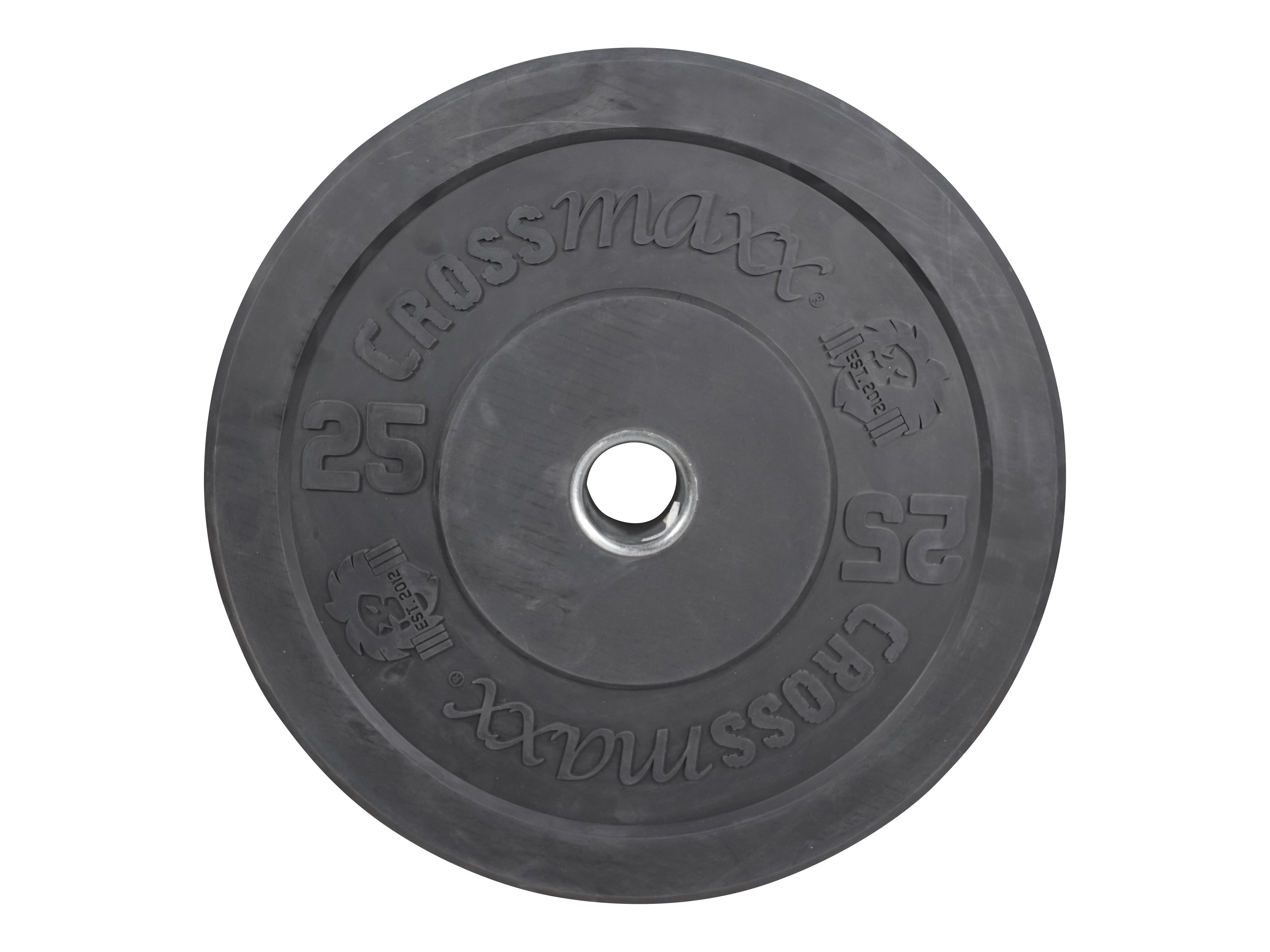 Crossmaxx Bumper Plate 25 Kg Sort   Demo