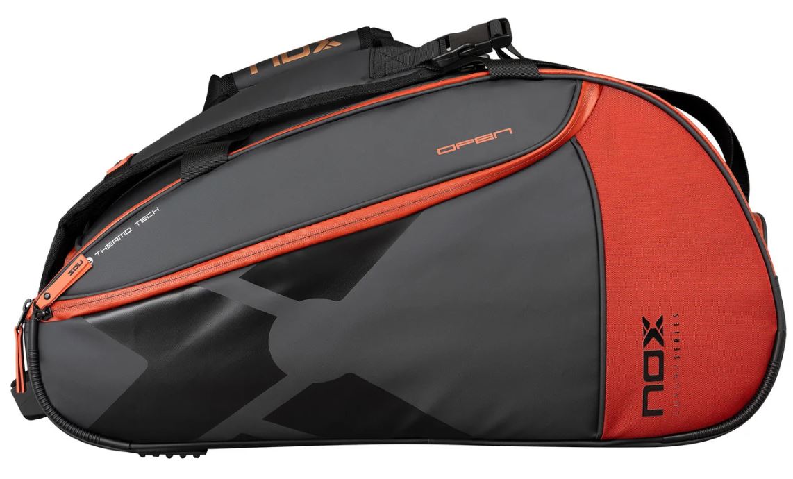 Nox Luxury Open Series Padeltaske  Black Red