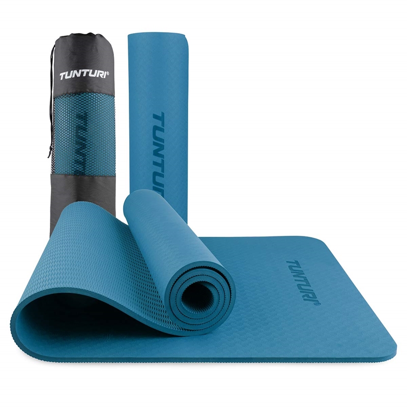 Tunturi 8mm Yogamåtte   Petrol Blue